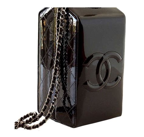 milk carton chanel|CHANEL Patent Milk Carton Bag Black 71758 .